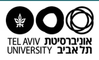 Tel Aviv University logo with Hebrew and English text
