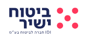 Hebrew text with five pink dots logo arranged in an "X" pattern on the right.