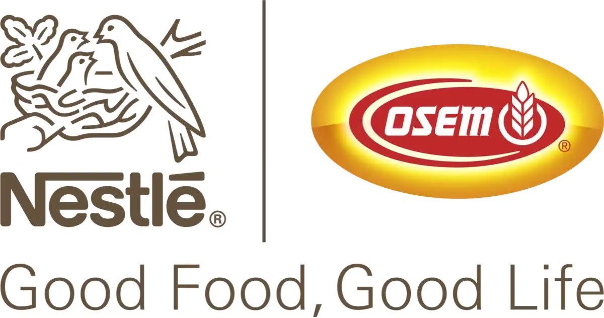 Nestlé and Osem logos with the slogan "Good Food, Good Life" underneath.