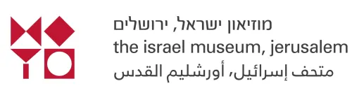 The Israel Museum, Jerusalem logo with text in Hebrew, English, and Arabic.